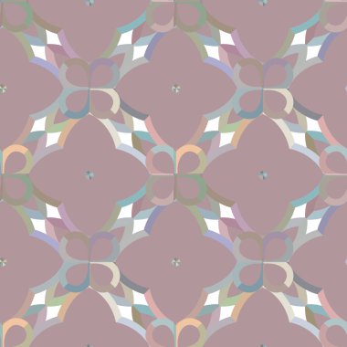 Geometrik süslemeli vektör deseni. Kusursuz tasarım dokusu.