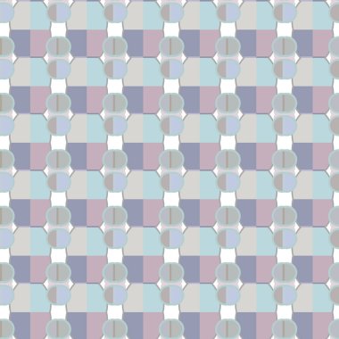 Geometrik süslemeli vektör deseni. Kusursuz tasarım dokusu.
