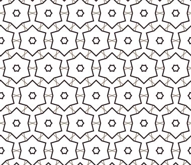 Geometrik süslemeli vektör deseni. Kusursuz tasarım dokusu.
