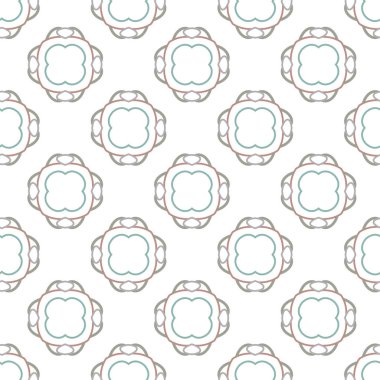 Geometrik süslemeli vektör deseni. Kusursuz tasarım dokusu.