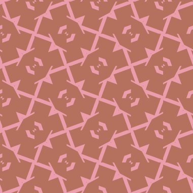 Geometrik süslemeli vektör deseni. Kusursuz tasarım dokusu.