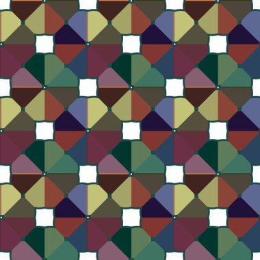 Geometrik süslemeli vektör deseni. Kusursuz tasarım dokusu.