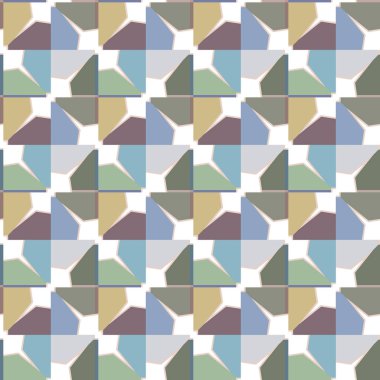 Geometrik süslemeli vektör deseni. Kusursuz tasarım dokusu.
