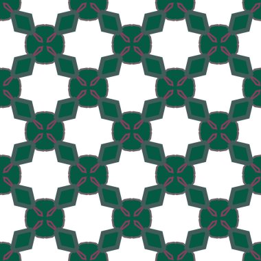 Geometrik süslemeli vektör deseni. Kusursuz tasarım dokusu.