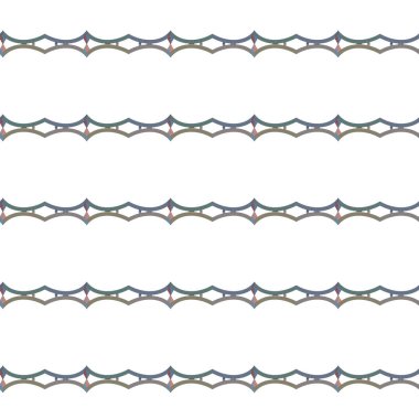 Geometrik süslemeli vektör deseni. Kusursuz tasarım dokusu.