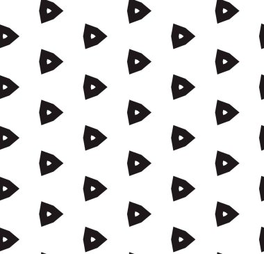 Geometrik süslemeli vektör deseni. Kusursuz tasarım dokusu.