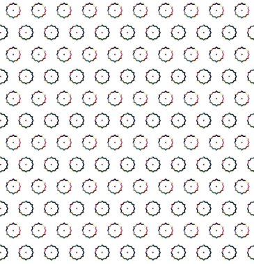 Geometrik süslemeli vektör deseni. Kusursuz tasarım dokusu.