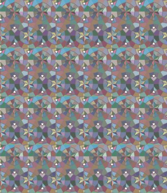 Geometrik süslemeli vektör deseni. Kusursuz tasarım dokusu.