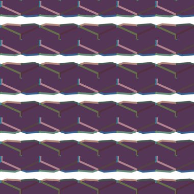 Geometrik süslemeli vektör deseni. Kusursuz tasarım dokusu.