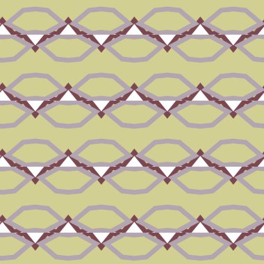 Geometrik süslemeli vektör deseni. Kusursuz tasarım dokusu.