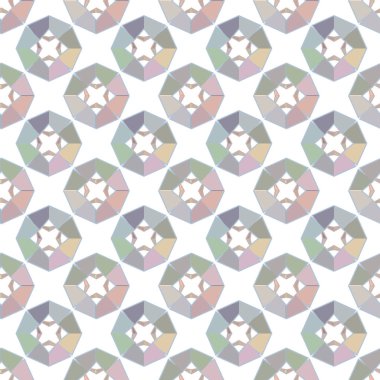 Geometrik süslemeli vektör deseni. Kusursuz tasarım dokusu.
