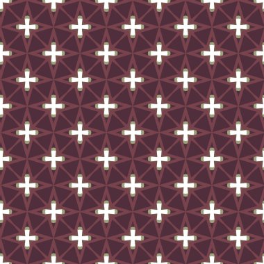 Geometrik süslemeli vektör deseni. Kusursuz tasarım dokusu.