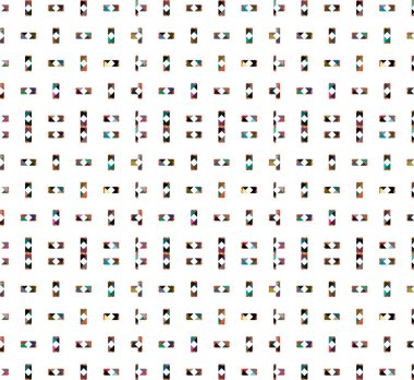 Geometrik süslemeli vektör deseni. Kusursuz tasarım dokusu.