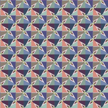 Geometrik süslemeli vektör deseni. Kusursuz tasarım dokusu.