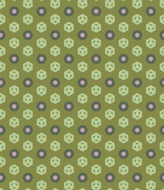 Geometrik süslemeli vektör deseni. Kusursuz tasarım dokusu.