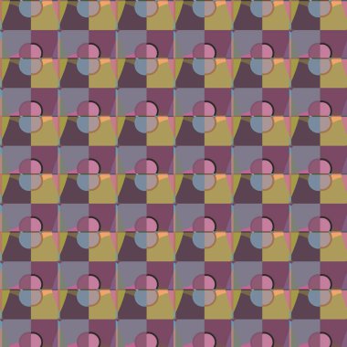 Geometrik süslemeli vektör deseni. Kusursuz tasarım dokusu.