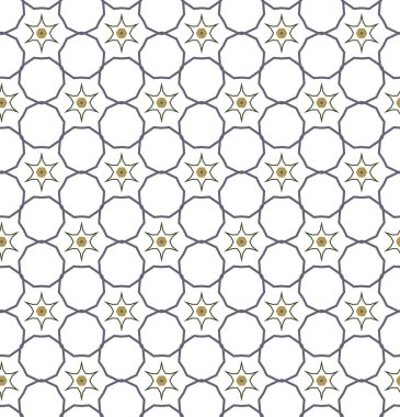 Geometrik süslemeli vektör deseni. Kusursuz tasarım dokusu.
