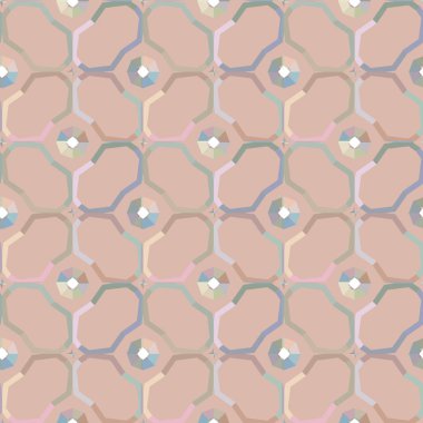 Geometrik süslemeli vektör deseni. Kusursuz tasarım dokusu.