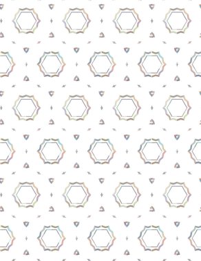 Geometrik süslemeli vektör deseni. Kusursuz tasarım dokusu.
