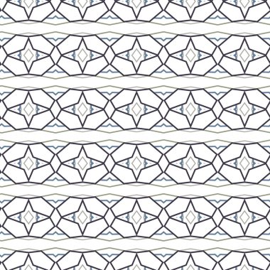 Geometrik süslemeli vektör deseni. Kusursuz tasarım dokusu.