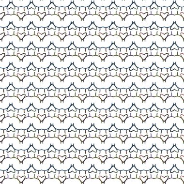 Geometrik süslemeli vektör deseni. Kusursuz tasarım dokusu.