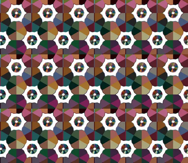 Geometrisches Ornamentales Vektormuster Nahtlose Design Textur — Stockvektor