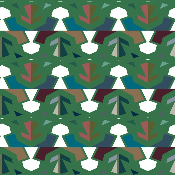 Geometrik süslemeli vektör deseni. Kusursuz tasarım dokusu.