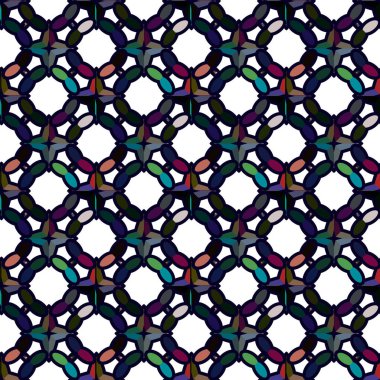 Geometrik süslemeli vektör deseni. Kusursuz tasarım dokusu.