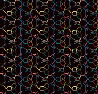 Geometrik süslemeli vektör deseni. Kusursuz tasarım dokusu.