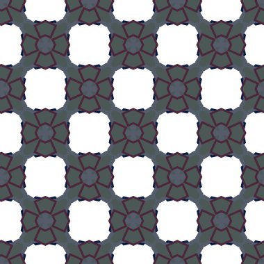 Geometrik süslemeli vektör deseni. Kusursuz tasarım dokusu.