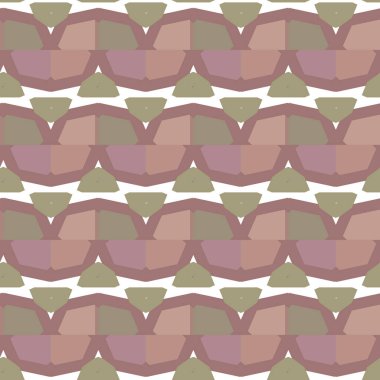 Geometrik süslemeli vektör deseni. Kusursuz tasarım dokusu.