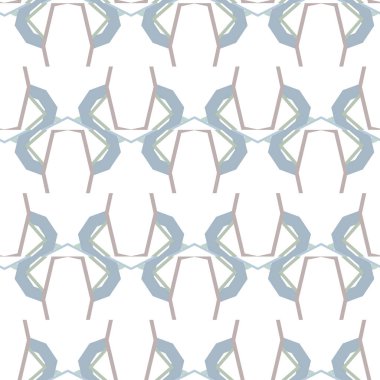 Geometrik süslemeli vektör deseni. Kusursuz tasarım dokusu.