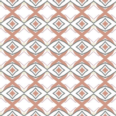 Geometrik süslemeli vektör deseni. Kusursuz tasarım dokusu.