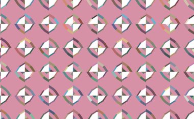 Geometrik süslemeli vektör deseni. Kusursuz tasarım dokusu.