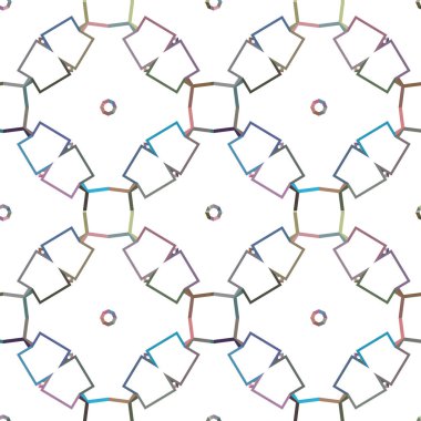 Geometrik süslemeli vektör deseni. Kusursuz tasarım dokusu.