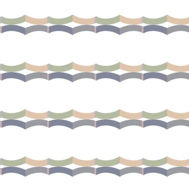 Geometrik süslemeli vektör deseni. Kusursuz tasarım dokusu.