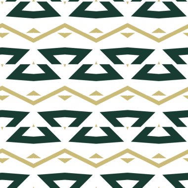 Geometrik süslemeli vektör deseni. Kusursuz tasarım dokusu.