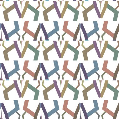 Geometrik süslemeli vektör deseni. Kusursuz tasarım dokusu.