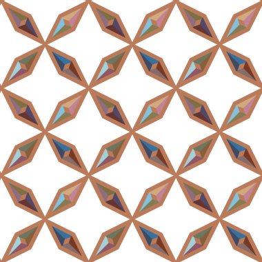 Geometrik süslemeli vektör deseni. Kusursuz tasarım dokusu.