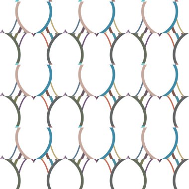 Geometrik süslemeli vektör deseni. Kusursuz tasarım dokusu.