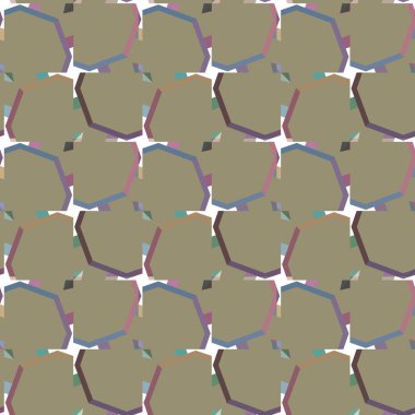 Geometrik süslemeli vektör deseni. Kusursuz tasarım dokusu.