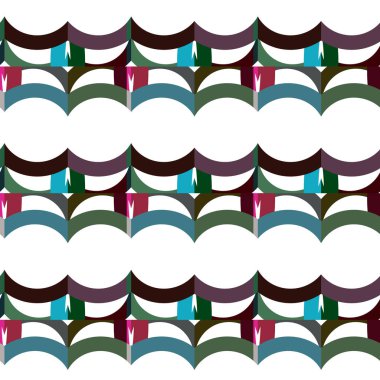 Dikişsiz geometrik süs vektör deseni. Soyut arka plan