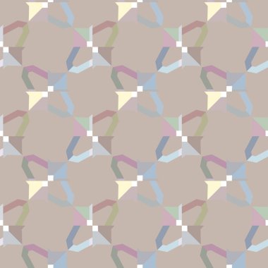 Geometrik süslemeli vektör deseni. Kusursuz tasarım dokusu.