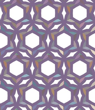 geometrik süsleme biçiminde kusursuz vektör deseni