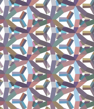 Geometrik süslemeli vektör deseni. Kusursuz tasarım dokusu.