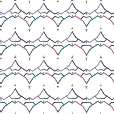 Kusursuz Vektör Deseni. Geometrik Süsleme Biçiminde Arkaplan DokusuName.