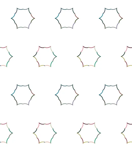 Patrón Vectorial Sin Costuras Estilo Ornamental Geométrico — Archivo Imágenes Vectoriales