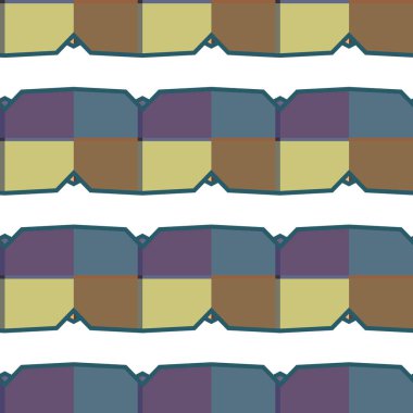 Dikişsiz geometrik süs vektör deseni. Soyut arka plan