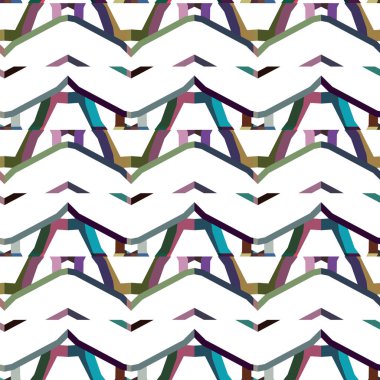 geometrik süsleme biçiminde kusursuz vektör deseni