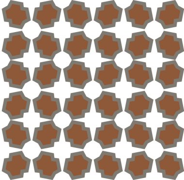 Geometrik süslemeli vektör deseni. Kusursuz tasarım dokusu.